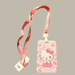 Hello Kitty Pink Lanyard ID Holder